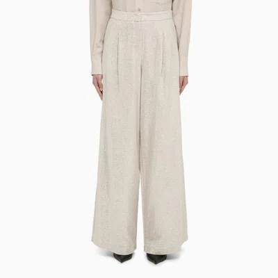 Shop Federica Tosi Pants In Beige