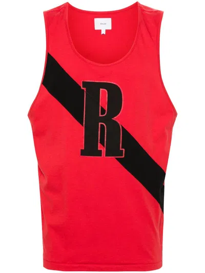 Shop Rhude 02 Stripe Tank Clothing In Red