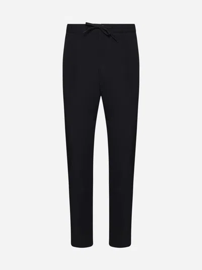 Shop Herno Light Technical Nylon Trousers In Black