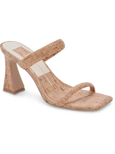 Shop Dolce Vita Novah Womens Slip On Mule Sandals In Beige