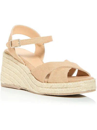 Shop Castaã±er Theo Womens Slingback Criss-cross Platform Sandals In Multi