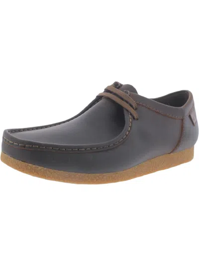 Shop Clarks Shacre Ii Run Mens Leather Moc Toe Loafers In Multi
