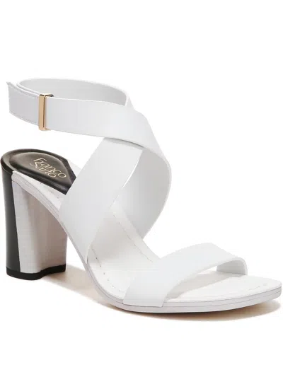 Shop Franco Sarto Olinda Womens Strappy Open Toe Heels In White