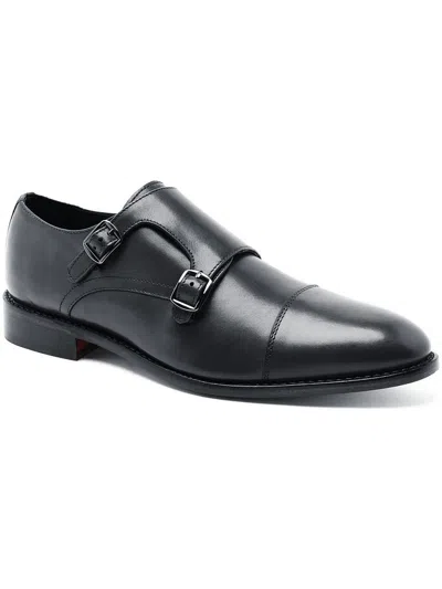 Shop Anthony Veer Roosevelt Mens Leather Dress Loafers In Black