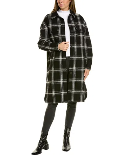 Shop Allsaints Nia Mono Wool-blend Coat In Multi