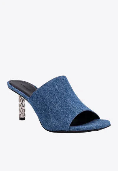 Givenchy Mules G Cube En Denim In Medium Blue