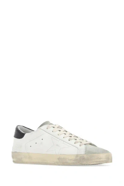 Shop Golden Goose Deluxe Brand Man Two-tone Leather Superstar Skate Sneakers In Multicolor