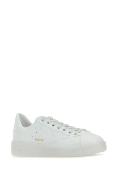Shop Golden Goose Deluxe Brand Man White Leather Pure New Sneakers