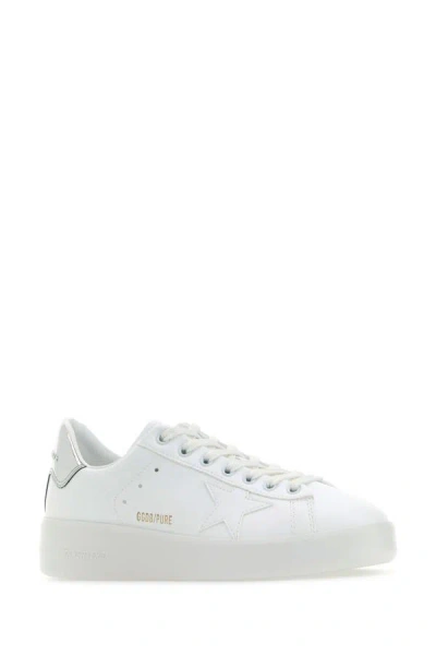 Shop Golden Goose Deluxe Brand Woman White Leather Pure New Sneakers