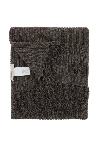 Shop Golden Goose Journey Wool And Cashmere Scarf Men In Multicolor