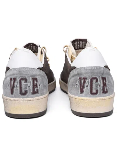 Shop Golden Goose Man  'ball Star' Brown Leather Sneakers