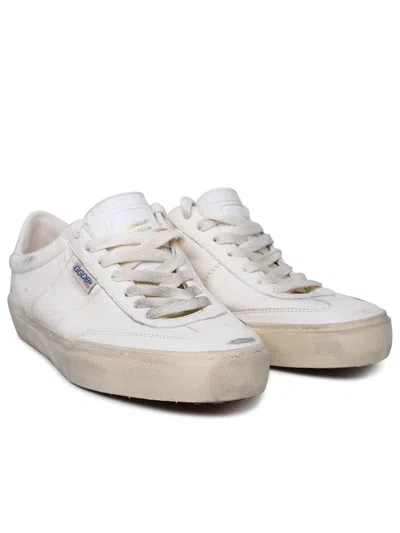 Shop Golden Goose Man  'soul Star' White Leather Sneakers