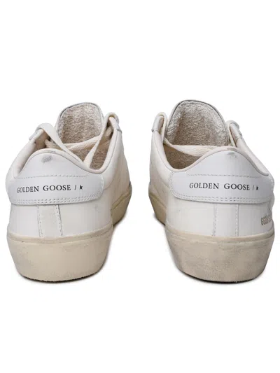 Shop Golden Goose Man  'soul Star' White Leather Sneakers