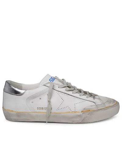 Shop Golden Goose Man  'superstar' White Leather Sneakers