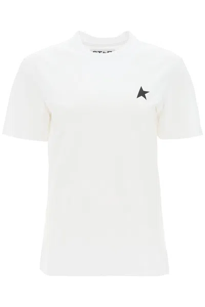 Shop Golden Goose Regular T-shirt With Star Logo Women In Multicolor