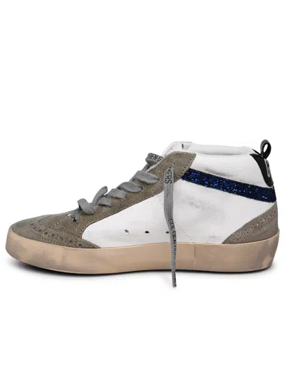 Shop Golden Goose Woman  'mid Star' Two-tone Leather Sneakers In Multicolor