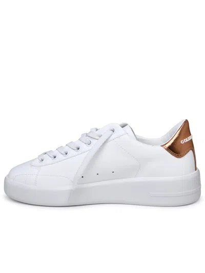 Shop Golden Goose 'purestar' White Textile Polyurethane Sneakers Woman