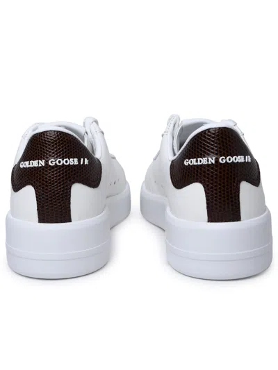 Shop Golden Goose Woman  'pure New' White Leather Sneakers