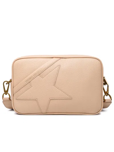 Shop Golden Goose 'star' Camel Leather Bag Woman In Cream