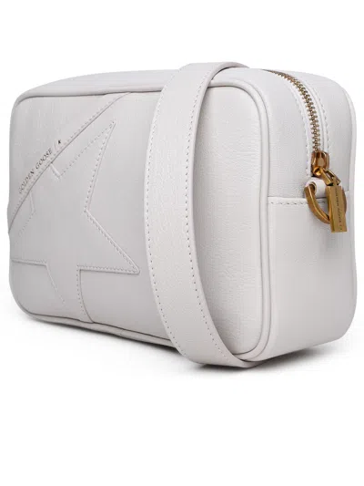 Shop Golden Goose 'star' Butter Leather Bag Woman In White