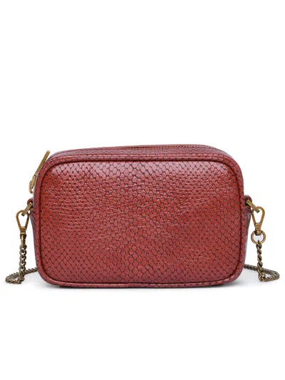 Shop Golden Goose 'star' Mini Bag In Brown Leather Woman In Red