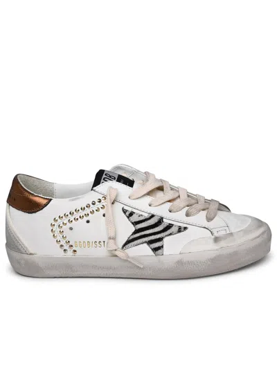Shop Golden Goose 'super-star Penstar' White Nappa Leather Sneakers Woman