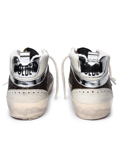 Shop Golden Goose Brown Leather Sneakers Woman