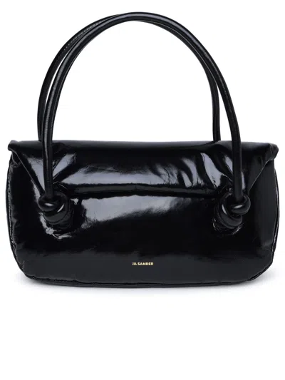 Shop Jil Sander Black Leather Bag Woman