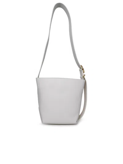 Shop Jil Sander Woman  White Leather Bag