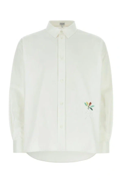 Shop Loewe Man Camicia In White