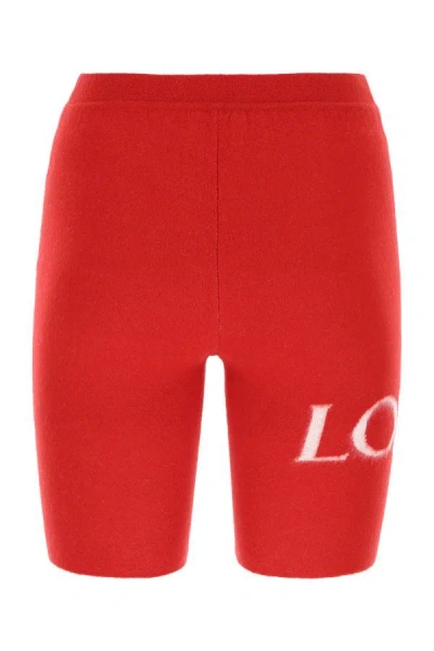 Shop Loewe Woman Red Wool Blend Leggings