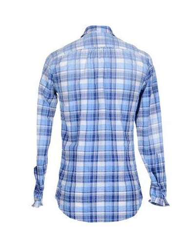 Shop Dsquared2 Checked Shirt In Blue