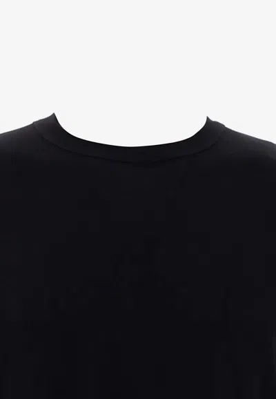 Rick Owens Basic Long-sleeved T-shirt In Black