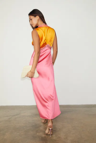 Shop Never Fully Dressed Orange And Pink Sleeveless  May Dress