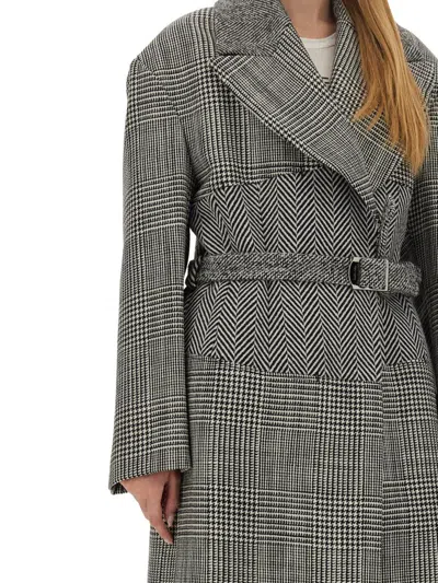 Shop Tom Ford Wool Patchwork Coat In Multicolour