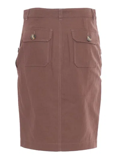 Shop Weekend Max Mara Skirt In Marrone
