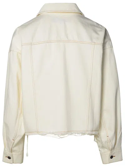 Shop Apc A.p.c. Ivory Cotton Jacket In Avorio
