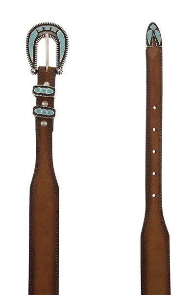 Alberto Luti Tobacco Belt In Tobacco