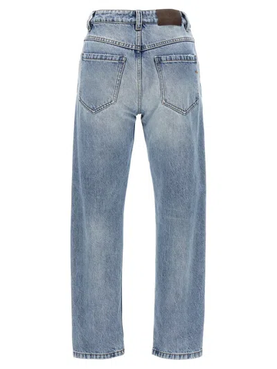 Shop Brunello Cucinelli 'straight Leg Mid Rise' Jeans In Blue