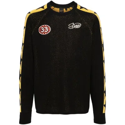 Shop Deus Ex Machina Sweaters In Black/yellow