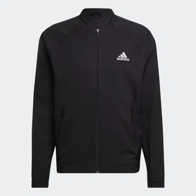 Shop Adidas Originals Men's Adidas Tennis Stretch-woven Jacket In Black
