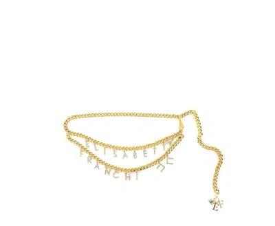 Shop Elisabetta Franchi Belts In Golden