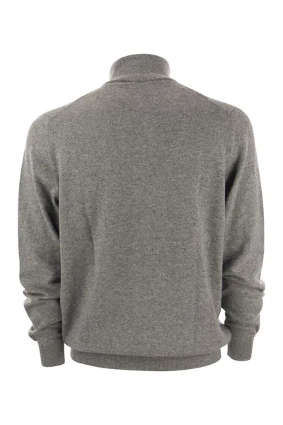 Shop Fedeli Favonio - Cashmere Cardigan In Grey