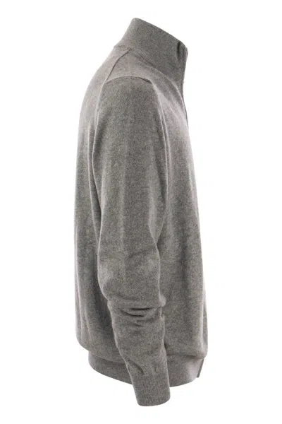 Shop Fedeli Favonio - Cashmere Cardigan In Grey