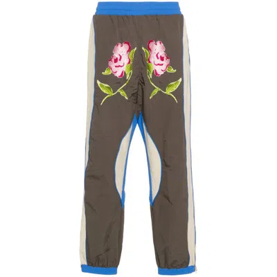 Shop Kidsuper Pants In Brown/blue