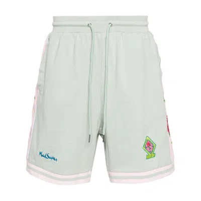 Shop Kidsuper Shorts In Pink/green