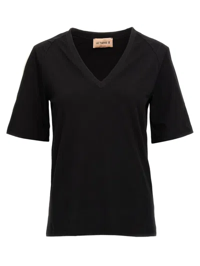 Shop Le Twins 'gianna' T-shirt In Black