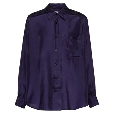 Shop Lemaire Shirts In Purple