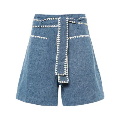 Shop Louise Misha Shorts In Blue