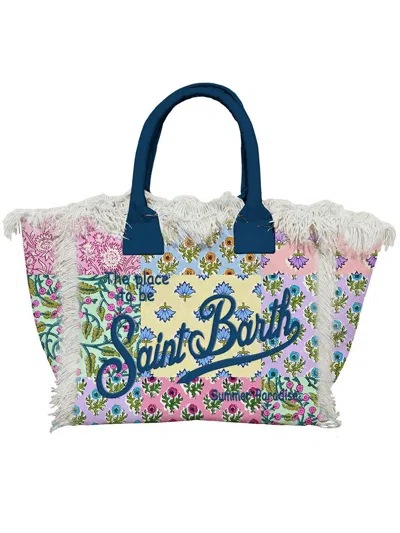 Shop Mc2 St.barth Canvas  Bags In Multicolour